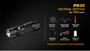 Fenix PD35 - Tactical - Negru